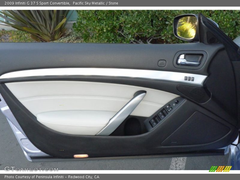 Pacific Sky Metallic / Stone 2009 Infiniti G 37 S Sport Convertible