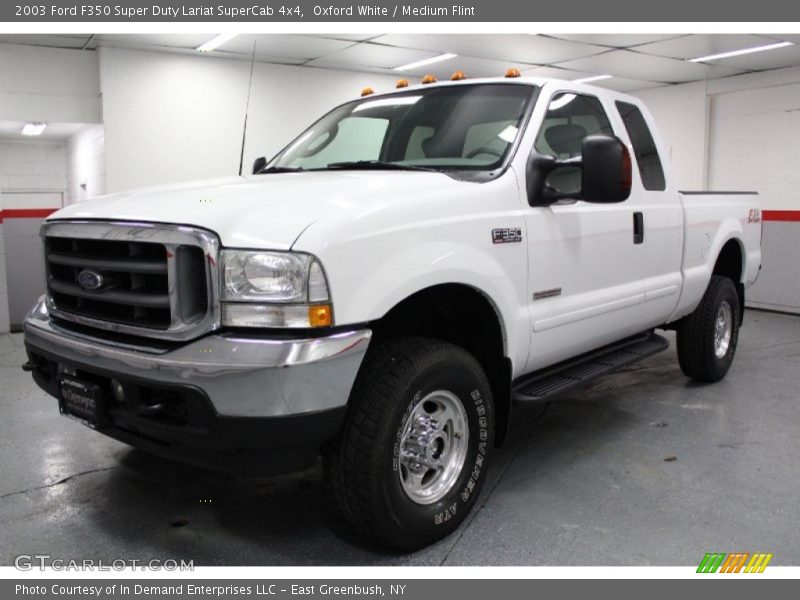 Oxford White / Medium Flint 2003 Ford F350 Super Duty Lariat SuperCab 4x4