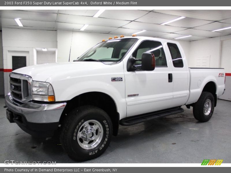 Oxford White / Medium Flint 2003 Ford F350 Super Duty Lariat SuperCab 4x4