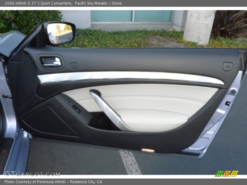 Pacific Sky Metallic / Stone 2009 Infiniti G 37 S Sport Convertible