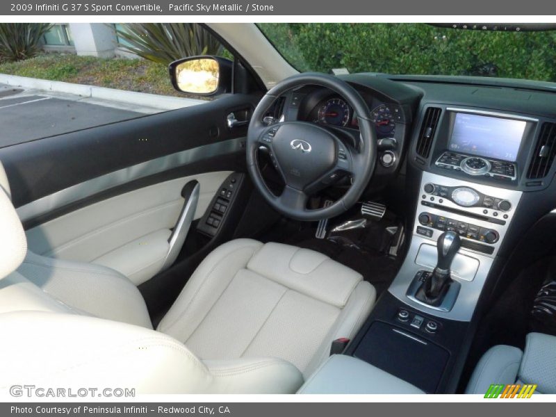 Pacific Sky Metallic / Stone 2009 Infiniti G 37 S Sport Convertible