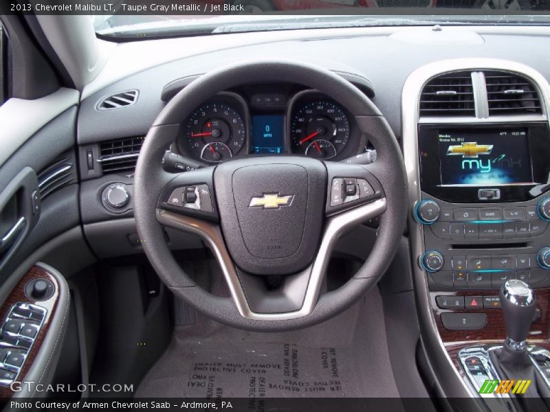 Taupe Gray Metallic / Jet Black 2013 Chevrolet Malibu LT