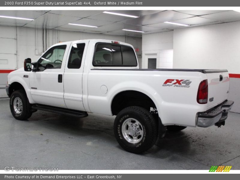 Oxford White / Medium Flint 2003 Ford F350 Super Duty Lariat SuperCab 4x4