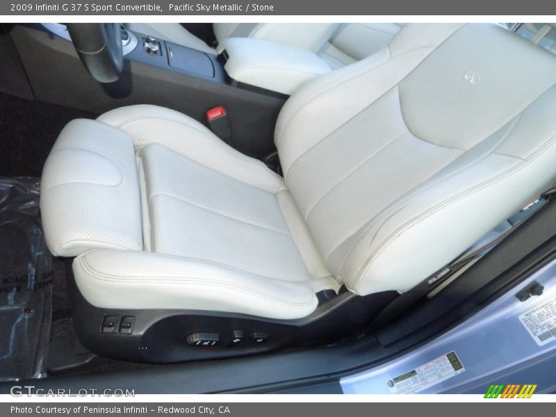 Pacific Sky Metallic / Stone 2009 Infiniti G 37 S Sport Convertible