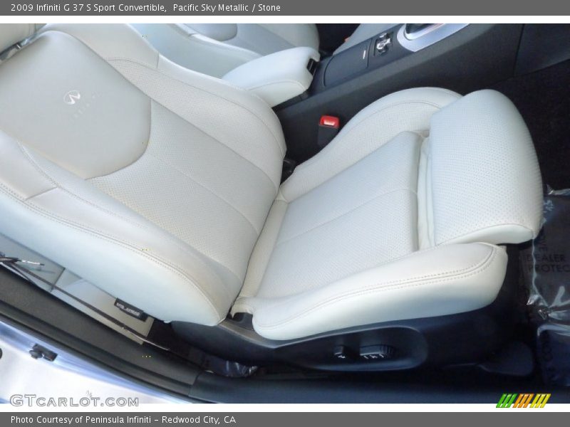 Pacific Sky Metallic / Stone 2009 Infiniti G 37 S Sport Convertible