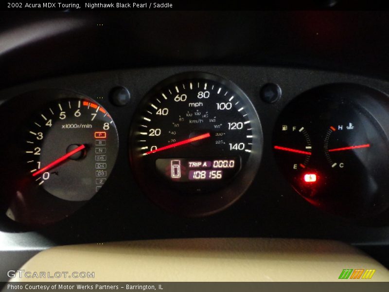 Nighthawk Black Pearl / Saddle 2002 Acura MDX Touring