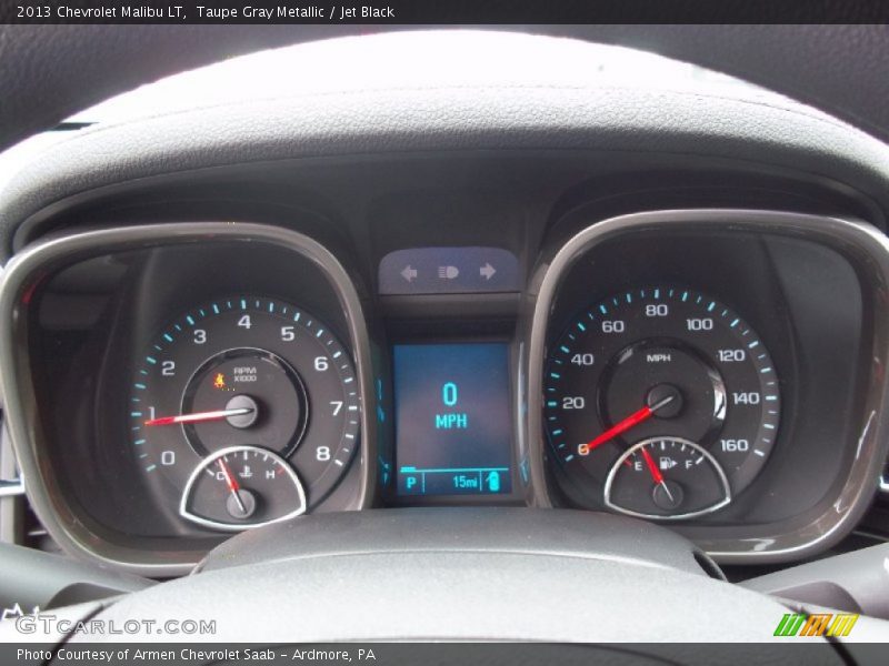 Taupe Gray Metallic / Jet Black 2013 Chevrolet Malibu LT