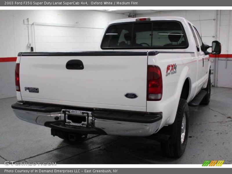 Oxford White / Medium Flint 2003 Ford F350 Super Duty Lariat SuperCab 4x4