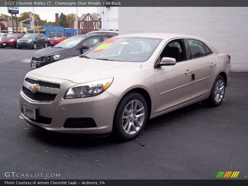 Champagne Silver Metallic / Jet Black 2013 Chevrolet Malibu LT