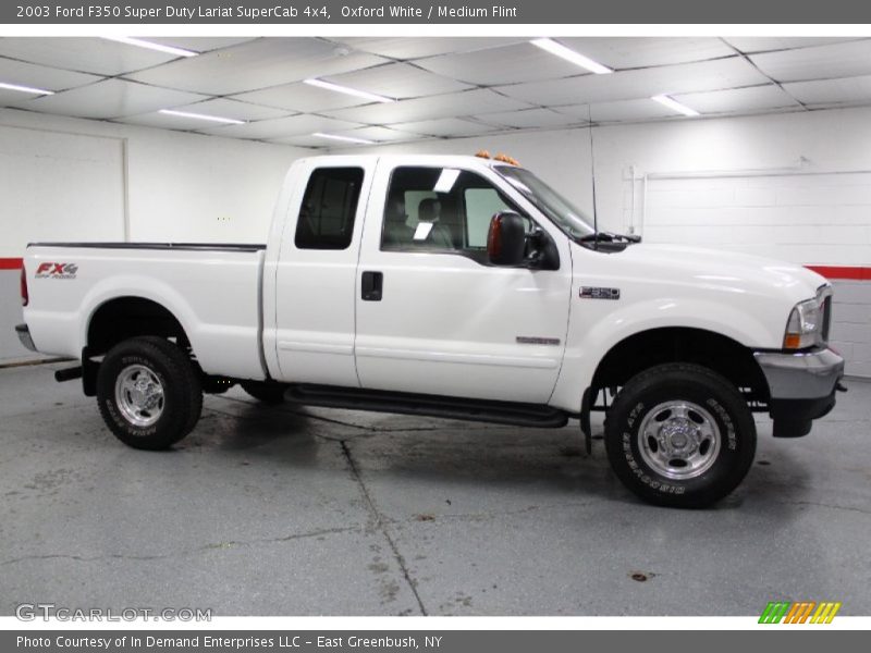 Oxford White / Medium Flint 2003 Ford F350 Super Duty Lariat SuperCab 4x4