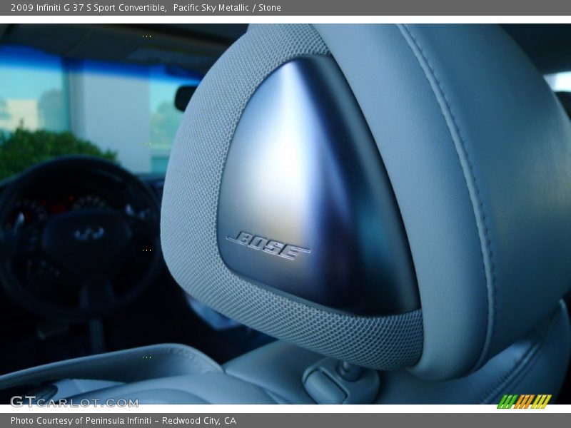 Pacific Sky Metallic / Stone 2009 Infiniti G 37 S Sport Convertible
