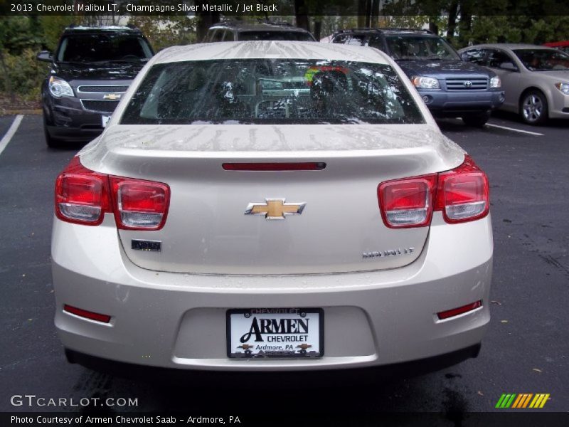 Champagne Silver Metallic / Jet Black 2013 Chevrolet Malibu LT