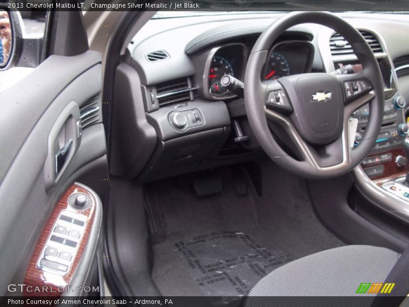 Champagne Silver Metallic / Jet Black 2013 Chevrolet Malibu LT