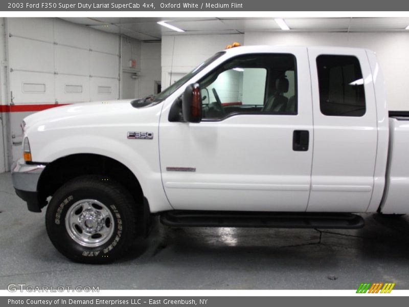 Oxford White / Medium Flint 2003 Ford F350 Super Duty Lariat SuperCab 4x4