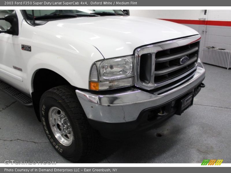 Oxford White / Medium Flint 2003 Ford F350 Super Duty Lariat SuperCab 4x4