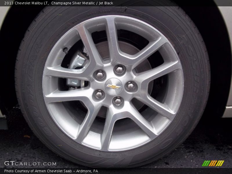 Champagne Silver Metallic / Jet Black 2013 Chevrolet Malibu LT