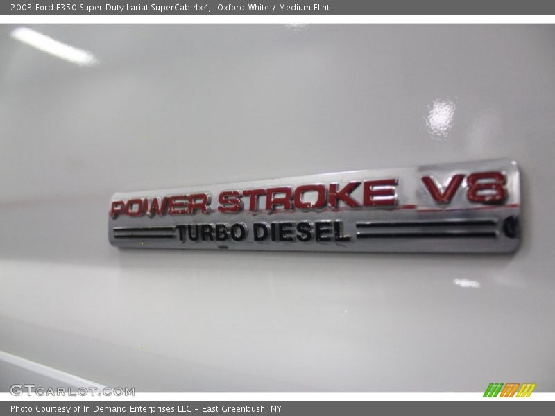 Oxford White / Medium Flint 2003 Ford F350 Super Duty Lariat SuperCab 4x4