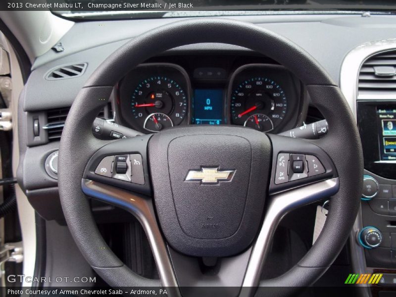 Champagne Silver Metallic / Jet Black 2013 Chevrolet Malibu LT