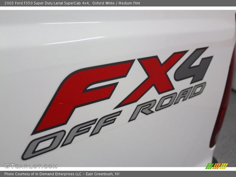 Oxford White / Medium Flint 2003 Ford F350 Super Duty Lariat SuperCab 4x4