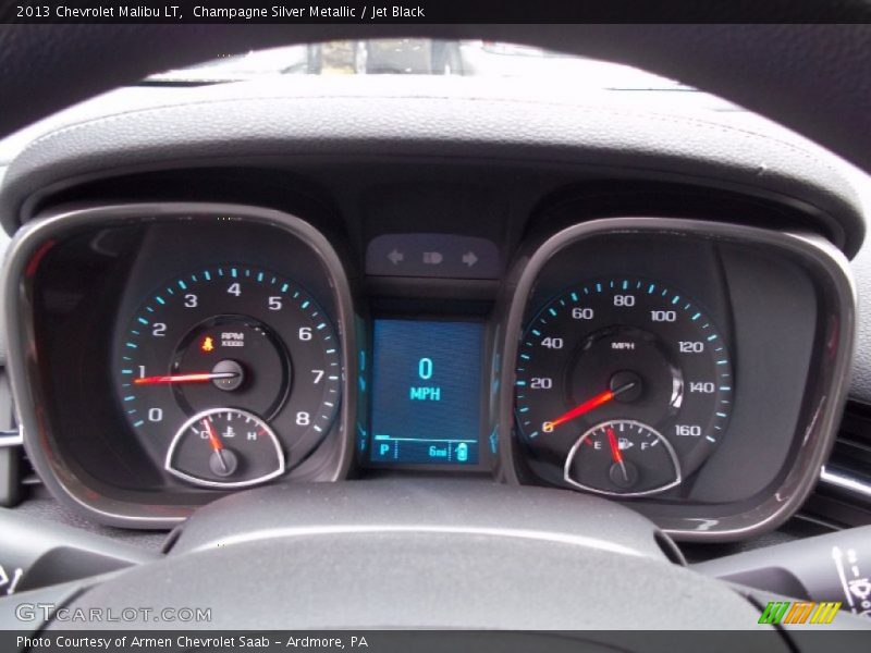 Champagne Silver Metallic / Jet Black 2013 Chevrolet Malibu LT