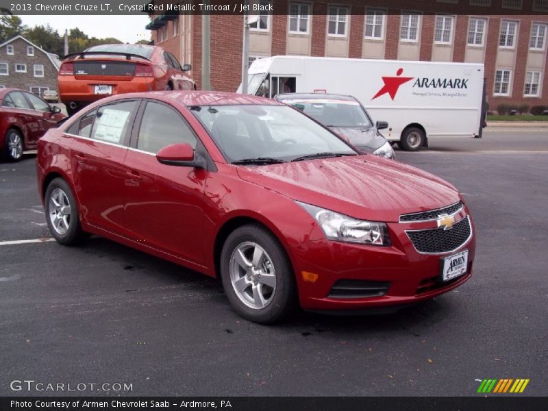 Crystal Red Metallic Tintcoat / Jet Black 2013 Chevrolet Cruze LT