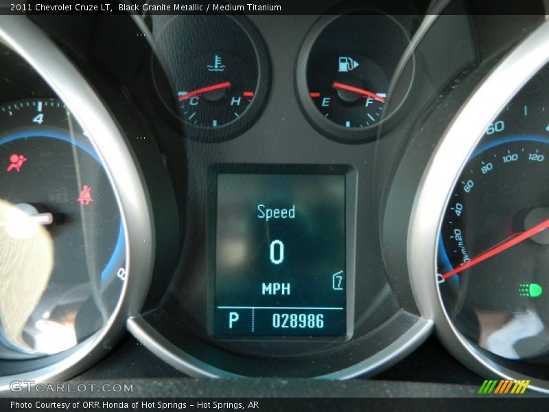 Black Granite Metallic / Medium Titanium 2011 Chevrolet Cruze LT