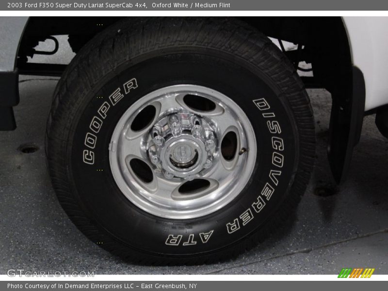 Oxford White / Medium Flint 2003 Ford F350 Super Duty Lariat SuperCab 4x4