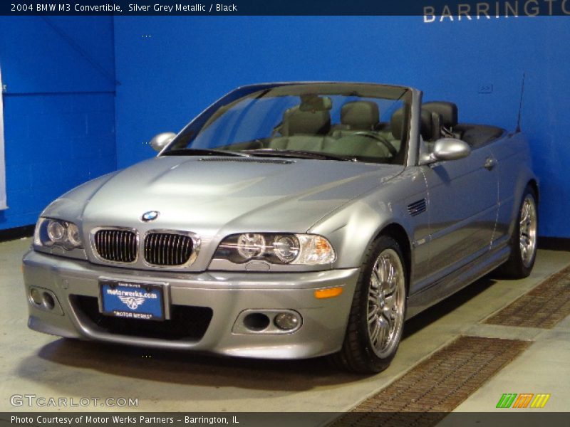 Silver Grey Metallic / Black 2004 BMW M3 Convertible