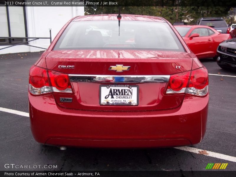 Crystal Red Metallic Tintcoat / Jet Black 2013 Chevrolet Cruze LT