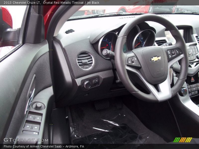 Crystal Red Metallic Tintcoat / Jet Black 2013 Chevrolet Cruze LT