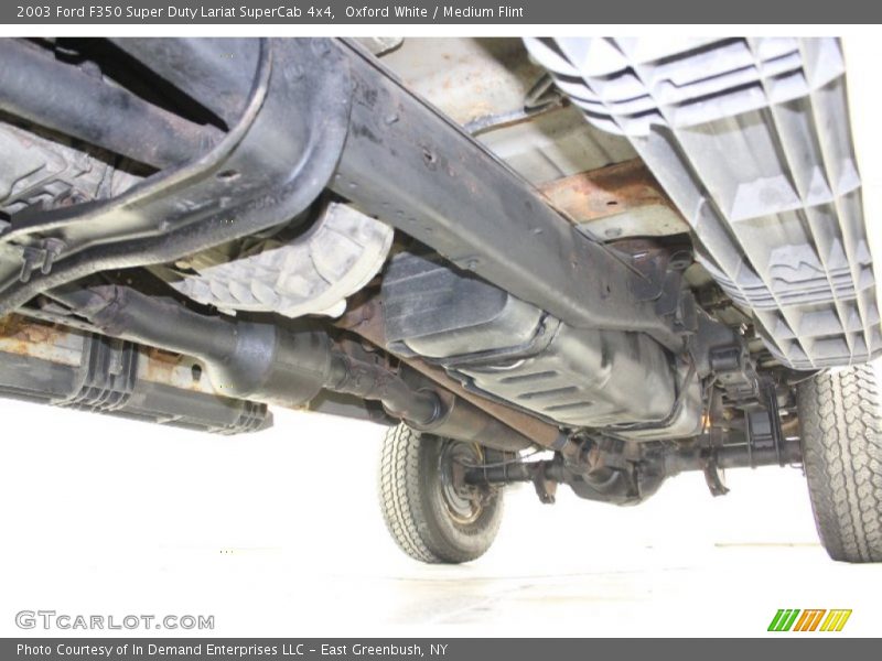 Oxford White / Medium Flint 2003 Ford F350 Super Duty Lariat SuperCab 4x4