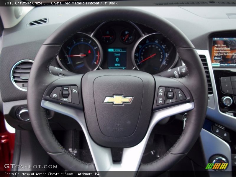 Crystal Red Metallic Tintcoat / Jet Black 2013 Chevrolet Cruze LT