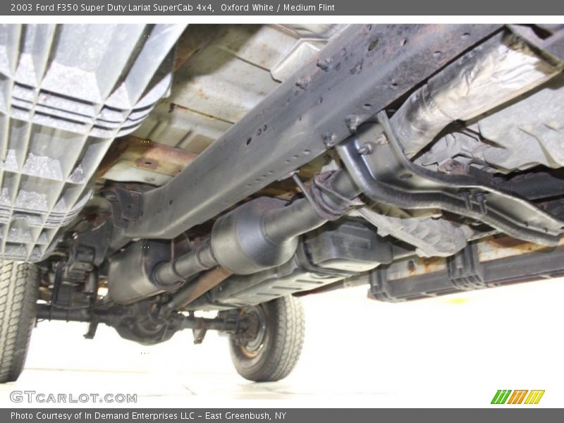 Oxford White / Medium Flint 2003 Ford F350 Super Duty Lariat SuperCab 4x4