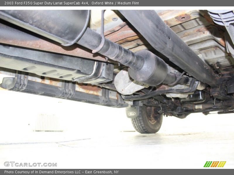 Oxford White / Medium Flint 2003 Ford F350 Super Duty Lariat SuperCab 4x4