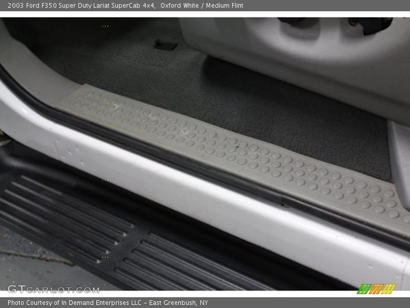 Oxford White / Medium Flint 2003 Ford F350 Super Duty Lariat SuperCab 4x4