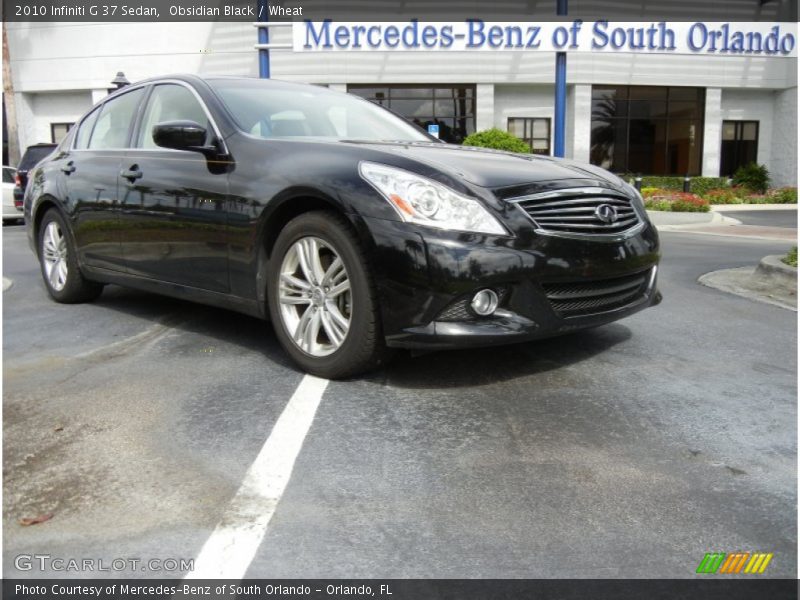 Obsidian Black / Wheat 2010 Infiniti G 37 Sedan