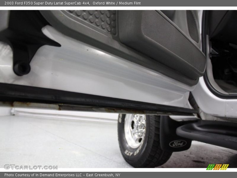 Oxford White / Medium Flint 2003 Ford F350 Super Duty Lariat SuperCab 4x4