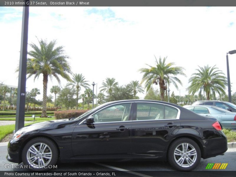 Obsidian Black / Wheat 2010 Infiniti G 37 Sedan