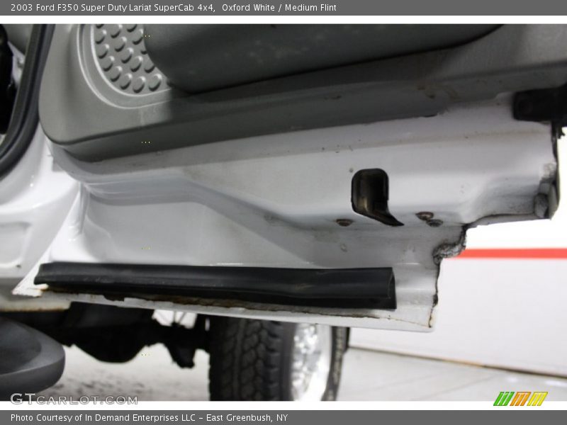Oxford White / Medium Flint 2003 Ford F350 Super Duty Lariat SuperCab 4x4