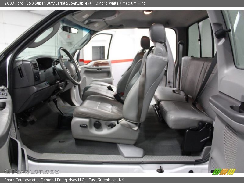 Oxford White / Medium Flint 2003 Ford F350 Super Duty Lariat SuperCab 4x4
