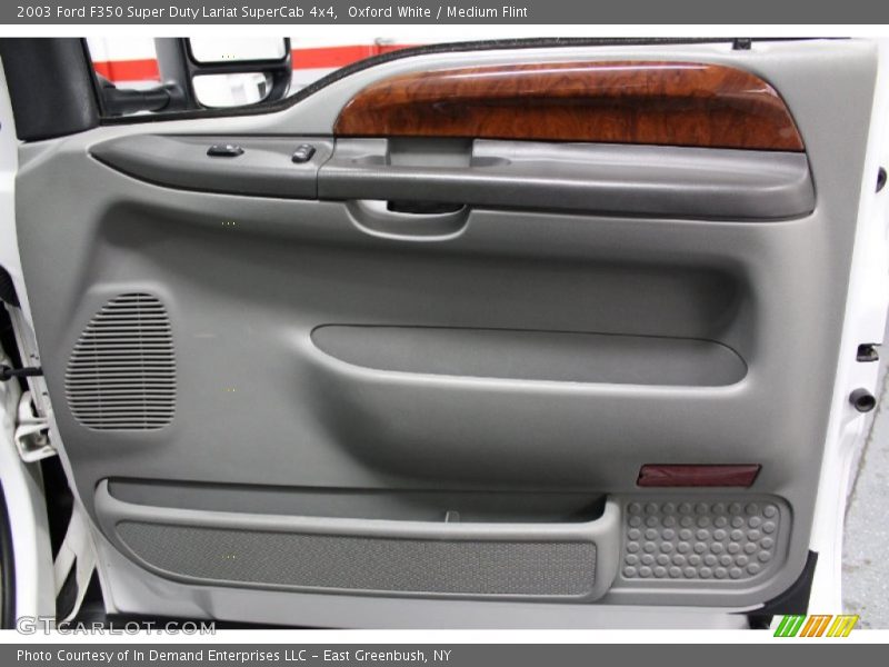 Oxford White / Medium Flint 2003 Ford F350 Super Duty Lariat SuperCab 4x4
