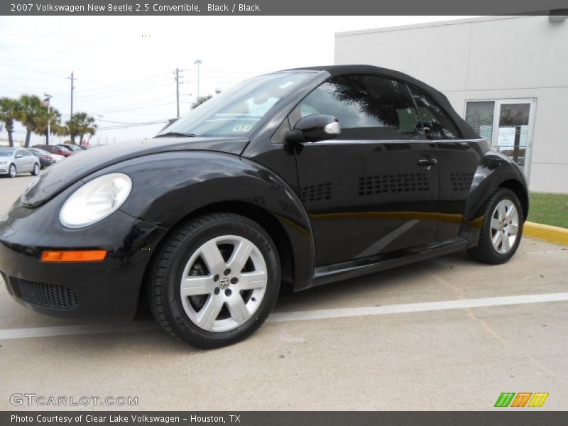 Black / Black 2007 Volkswagen New Beetle 2.5 Convertible