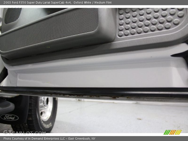 Oxford White / Medium Flint 2003 Ford F350 Super Duty Lariat SuperCab 4x4