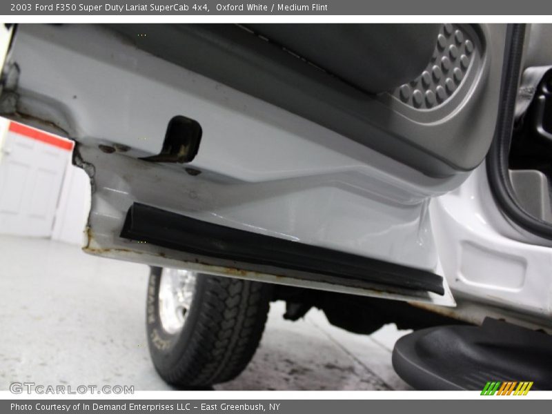 Oxford White / Medium Flint 2003 Ford F350 Super Duty Lariat SuperCab 4x4