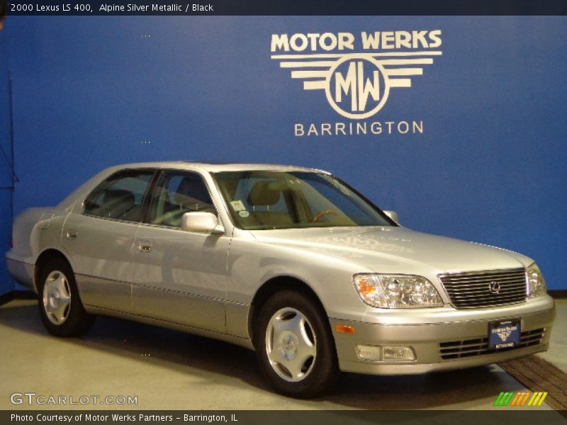 Alpine Silver Metallic / Black 2000 Lexus LS 400
