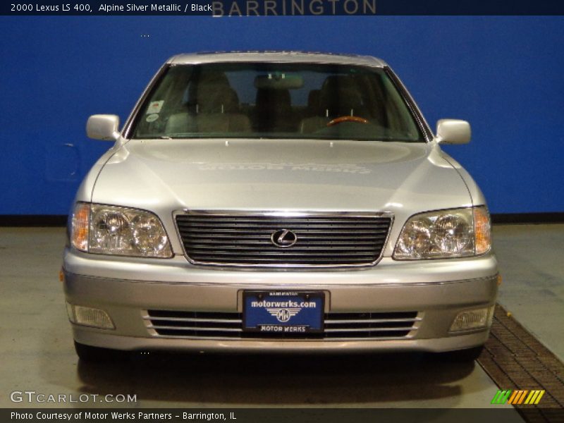 Alpine Silver Metallic / Black 2000 Lexus LS 400