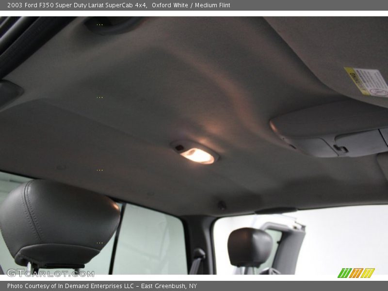 Oxford White / Medium Flint 2003 Ford F350 Super Duty Lariat SuperCab 4x4