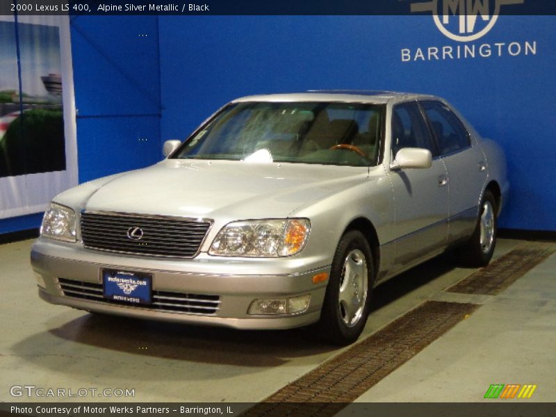 Alpine Silver Metallic / Black 2000 Lexus LS 400