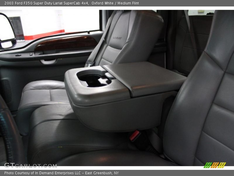 Oxford White / Medium Flint 2003 Ford F350 Super Duty Lariat SuperCab 4x4