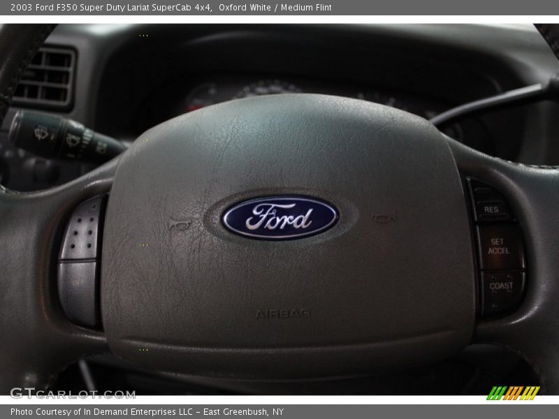 Oxford White / Medium Flint 2003 Ford F350 Super Duty Lariat SuperCab 4x4